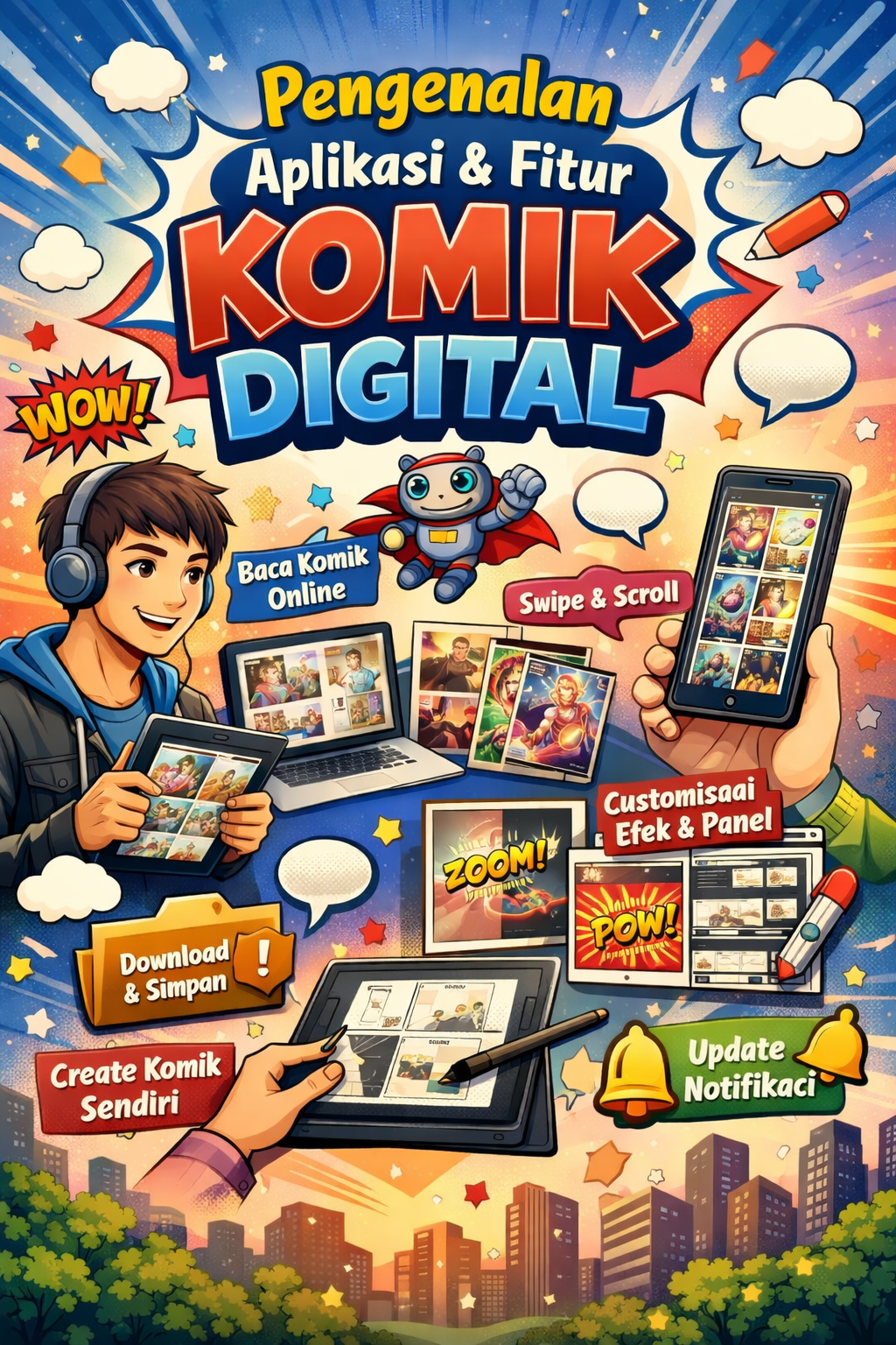 Kursus 1. Pengenalan Aplikasi & Fitur Komik Digital