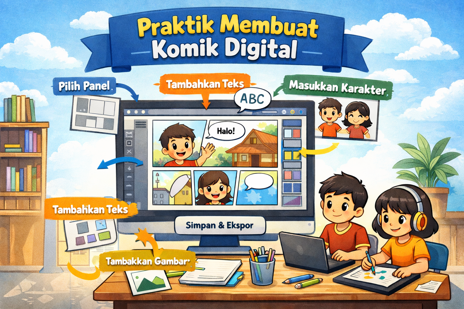 Kursus 2. Praktik Membuat Komik Digital