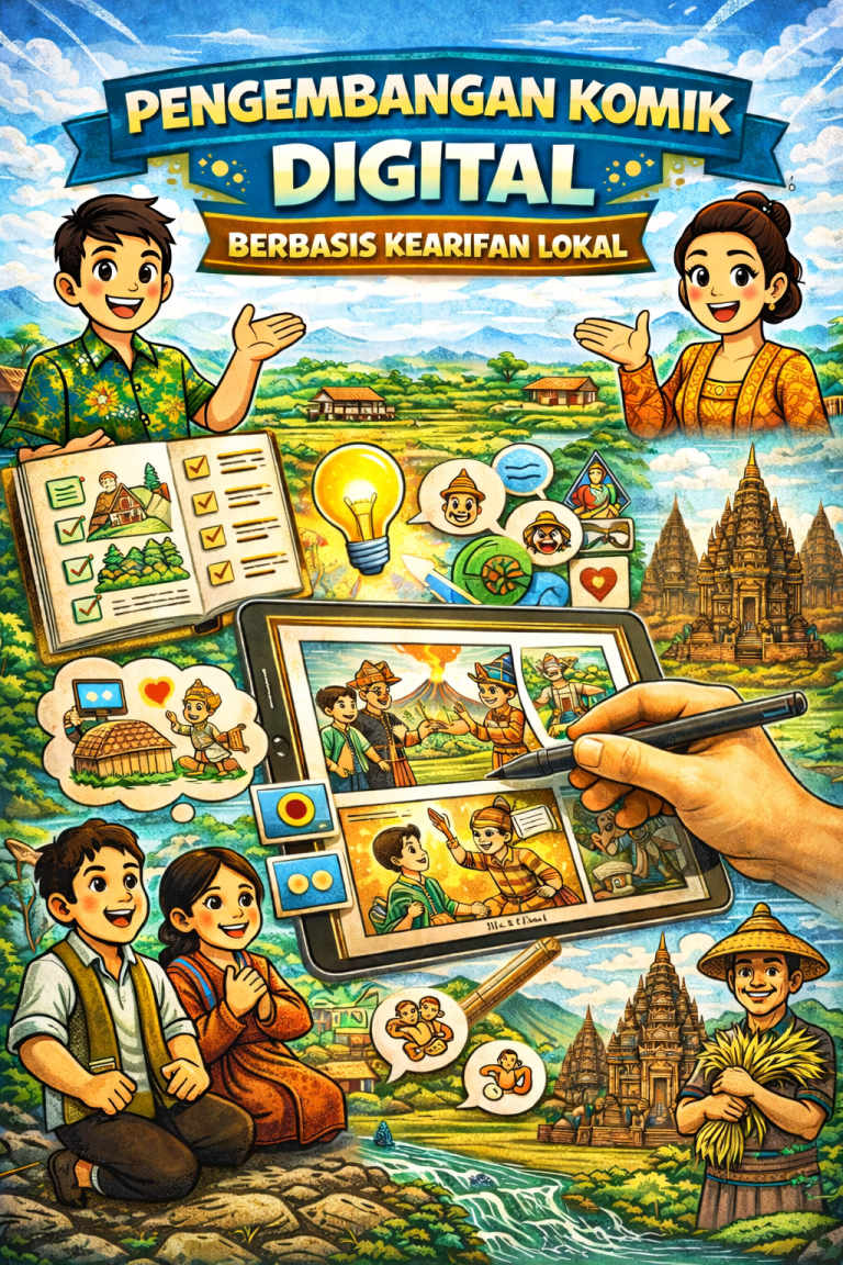 Menghasilkan Komik Digital Berbasis Kearifan Lokal